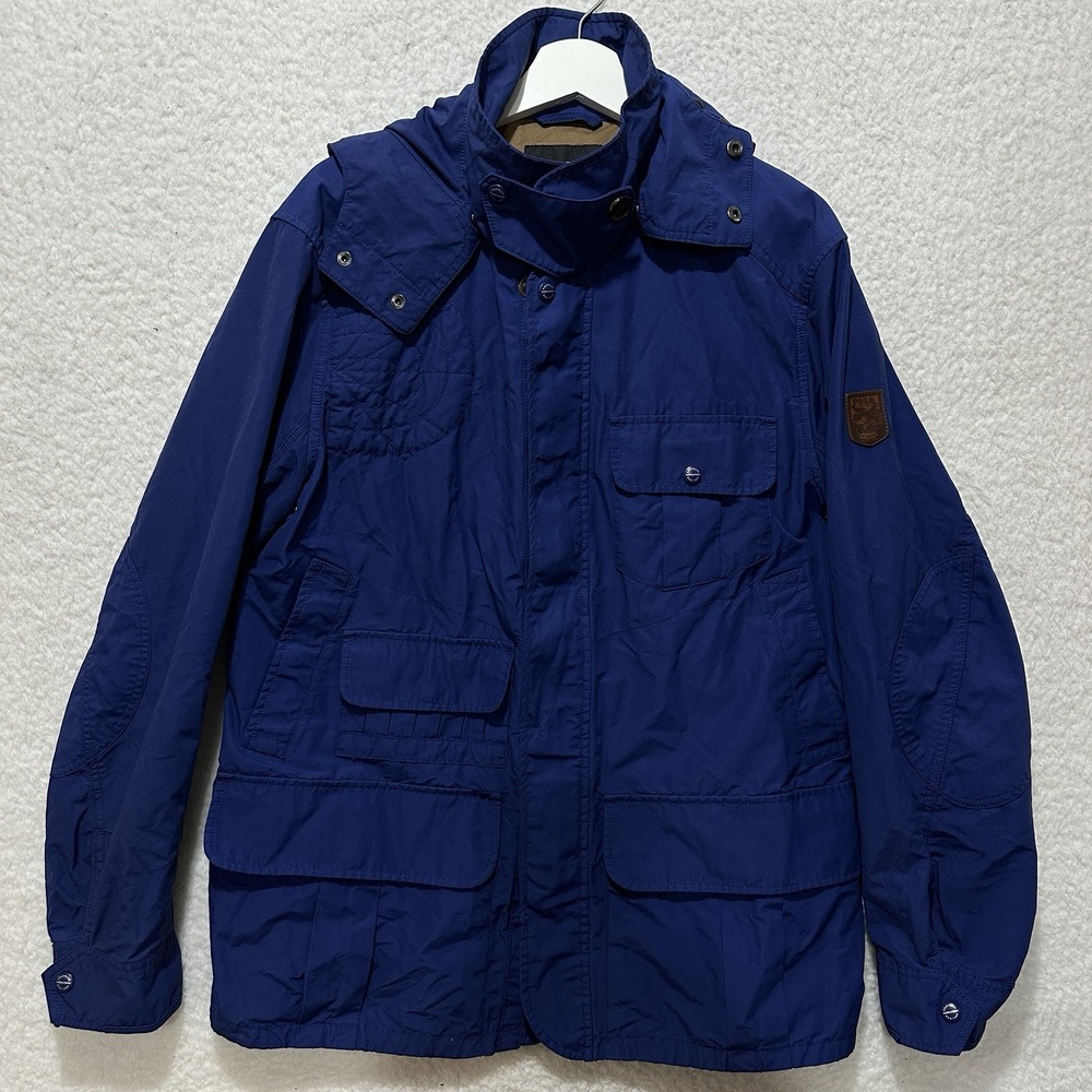 RLX Ralph Lauren Snap Button Utility Field Jacket Men's Blue Size Large